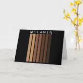 Melanin Shades Faltkarte Karte (Gelbe Blume)