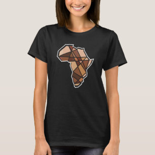 Melanin Shades Map Africa Pride Black History m T-Shirt