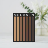 Melanin Shades Postkarte (Stehend Vorderseite)