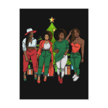 Melanin Sistas Christmas Tree & Gifts Black Girls