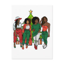 Melanin Sistas Christmas Tree & Gifts Black Girls
