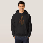 Melanin Skeleton Rock Hand Black History Month BLM Hoodie (Vorne ganz)