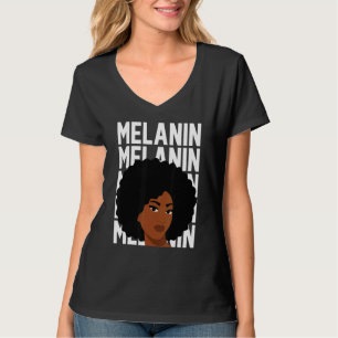 Melanin Skin Color African American Black Woman Af T-Shirt