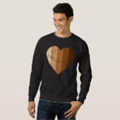 Melanin Skin Tone Hearts, Be Kind, Black History M Sweatshirt (Vorne ganz)