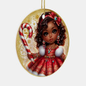 Melanin Süsse Keramik Weihnachtsfeierlichkeiten Ornament (Rechts)