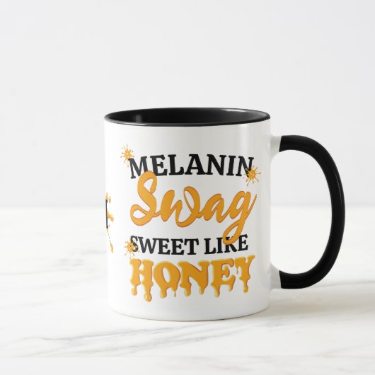 MELANIN Sweet like Honey SWAG Monogram Tasse (Rechts)