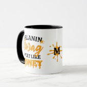 MELANIN Sweet like Honey SWAG Monogram Tasse (Vorderseite Links)