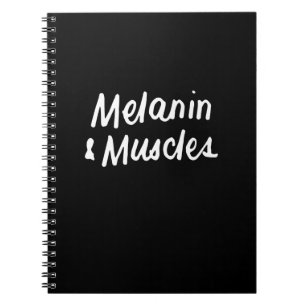Melanin und Muskeln Schwarz ist ein wunderschönes Notizblock