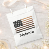Melanin USA Flag Afrikanisch-Amerikanische Schwarz Geschenktütchen (Ausgeschnitten)