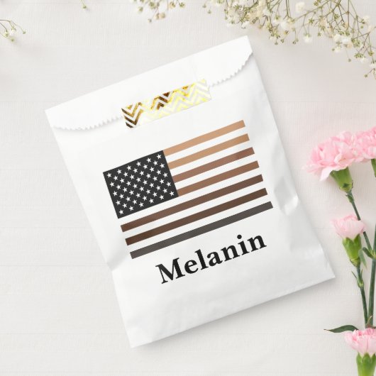 Melanin USA Flag Afrikanisch-Amerikanische Schwarz Geschenktütchen (Versiegelt)
