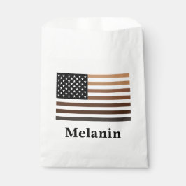 Melanin USA Flag Afrikanisch-Amerikanische Schwarz Geschenktütchen