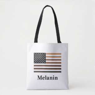 Melanin USA Flag Afrikanisch-Amerikanische Schwarz Tasche
