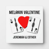 Melanin Valentine BLACK QUEEN KING Fotoplatte (Vorderseite)