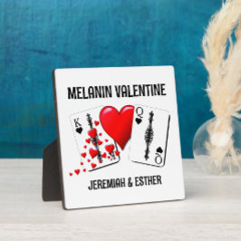 Melanin Valentine BLACK QUEEN KING Fotoplatte