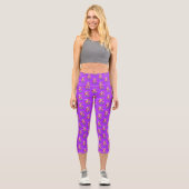 Melanin wächst und bläst capri leggings (Vorderseite)