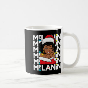 Melanin Weihnachten Schwarze Mädchen Magie Xmas Hä Kaffeetasse