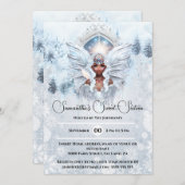 Melanin Winter Märchenportal der Prinzessin verzau Einladung (Vorne/Hinten)