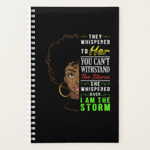 Melanin Women African American Pride Black History Planer