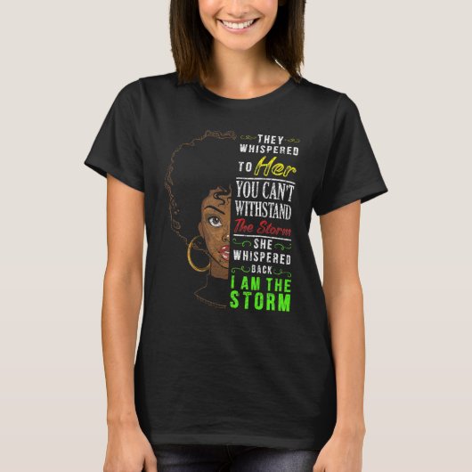 Melanin Women African American Pride Black History T-Shirt (Vorderseite)