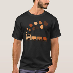 Melanin-Zug Herzen Schwarze Geschichte Afrikanisch T-Shirt