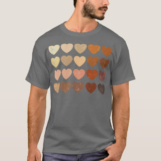 Melaninherzen Afrikanisches Schwarzes Pride-Gesche T-Shirt