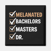 Melanisierte Doktorats-Abschlussfeier PhD EDD Bach Magnet (Vorne)