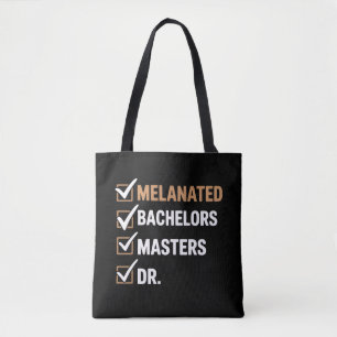 Melanisierte Doktorats-Abschlussfeier PhD EDD Bach Tasche