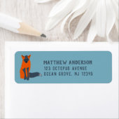 Melanistische Fox Animal Liebhaber Rücksendeadress (Insitu)