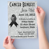 Melanom Awareness Benfit Gray Floral Flyer (Hand)