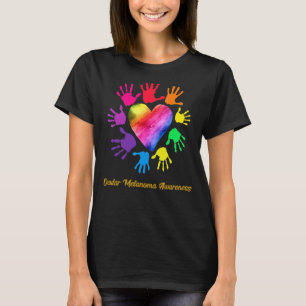 Melanom Awareness Hands Okulares Melanom T-Shirt