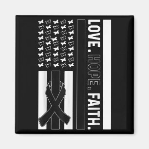 Melanom Awareness Liebe Hoffnung Glaube Melanom Kr Magnet