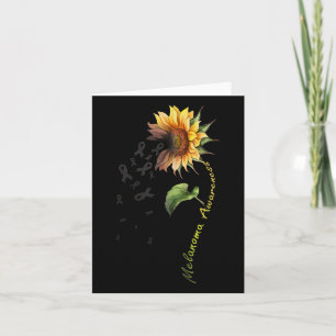Melanom Awareness Sonnenblumen Shirt Karte