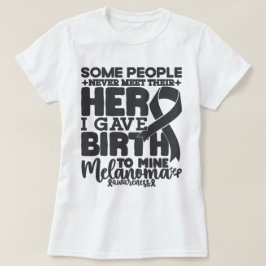 Melanom-Bewusstsein Einige Leute treffen sich nie T-Shirt