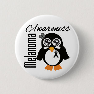 Melanom-Bewusstseins-Pinguin Button
