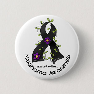 Melanom BLUMEN-BAND 1 Button