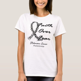 Melanom Cancer Awareness Faith over Feed - in dies T-Shirt
