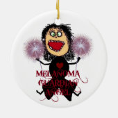 Melanom Cancer Guardian Angel Keramik Ornament (Hinten)