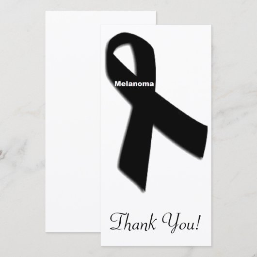 Melanom Dankeskarte (Vorne/Hinten)