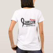 Melanom des Überlebend-8 T-Shirt (Rückseite)