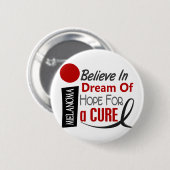 Melanom-Haut-Krebs GLAUBEN TRAUMhoffnung Button (Vorne & Hinten)