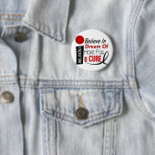 Melanom-Haut-Krebs GLAUBEN TRAUMhoffnung Button (Beispiel)