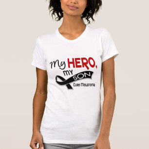 Melanom-Haut-Krebs MEIN HELD MEIN SOHN 42 T-Shirt