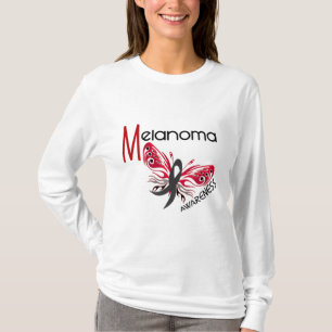 Melanom/Haut-Krebs SCHMETTERLING 3,1 T-Shirt