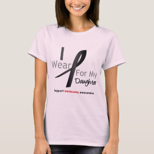 Melanom Ich trage schwarz für meine Tochter T-Shirt