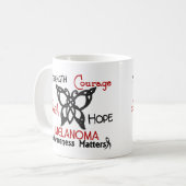 Melanom-keltischer Schmetterling 3 Kaffeetasse (Vorderseite Links)