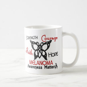 Melanom-keltischer Schmetterling 3 Kaffeetasse