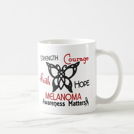 Melanom-keltischer Schmetterling 3 Kaffeetasse (Rechts)