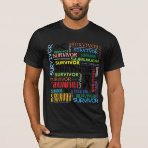 Melanom-Krebs-Überlebender Collage.png T-Shirt