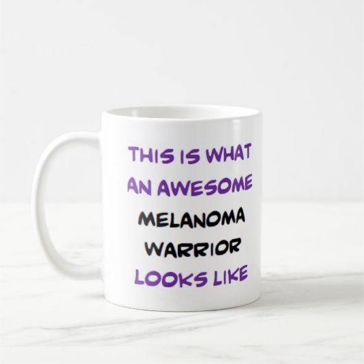 Melanom-Krieger, großartig Kaffeetasse (Links)