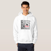 Melanom-Überlebend-Collage Hoodie (Vorne ganz)